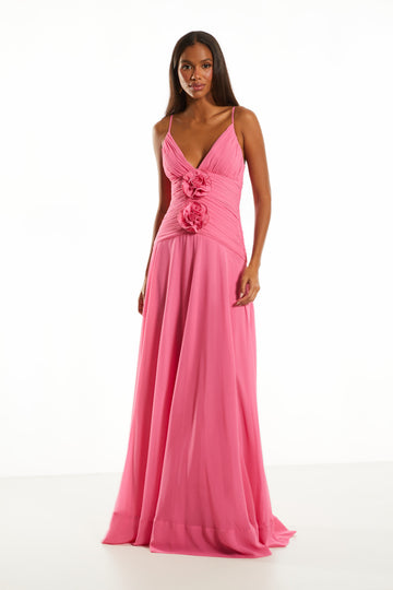 FABULOUS AGILITÀ - Vestido Longo Blake Tulipa Rosa